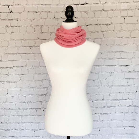 Pink Pashmina Wool Cowl Scarf - Picture 2 of 3